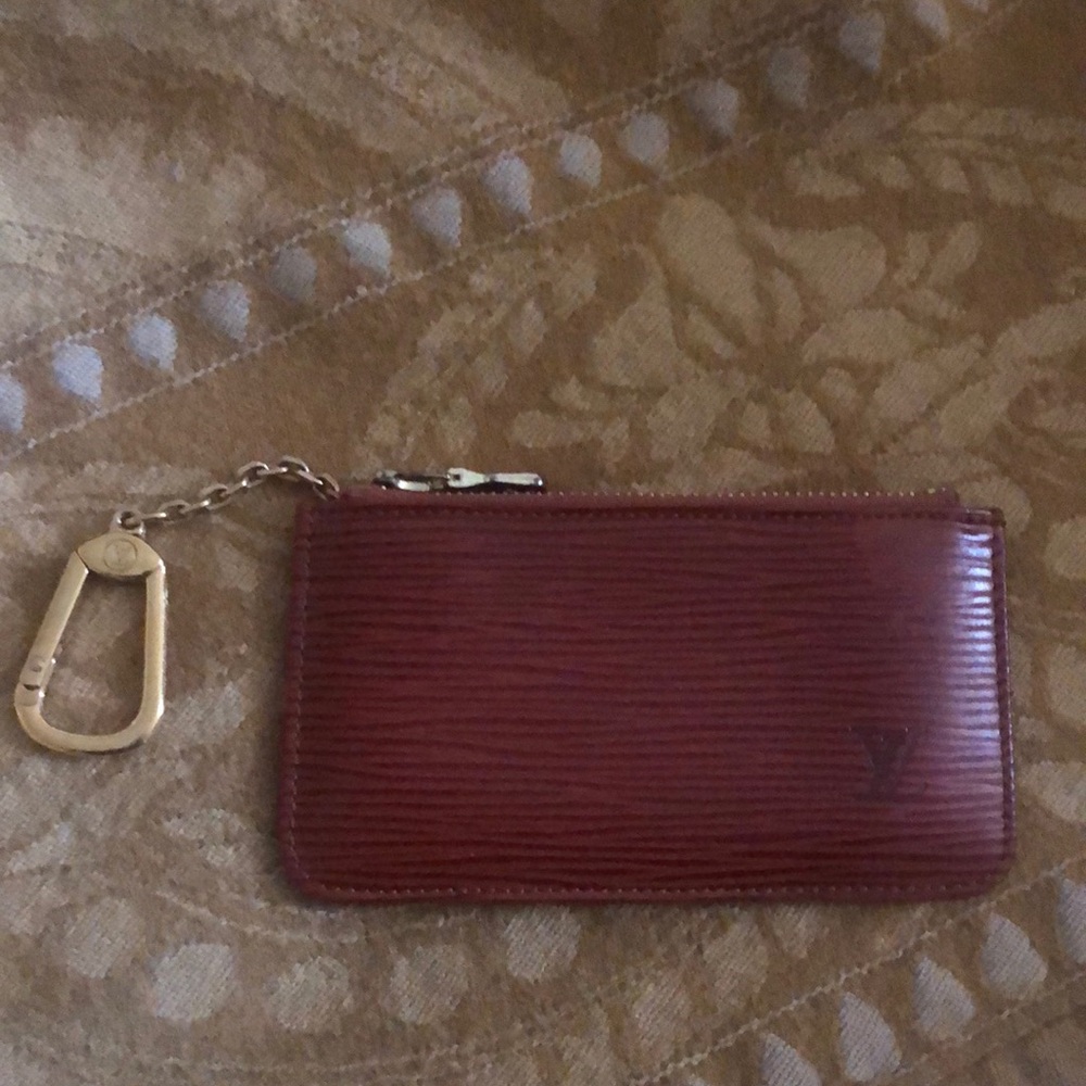 Louis Vuitton Small Brown Epi Leather / Credit Card/Change HolderKeychain